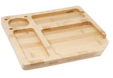 Bamboo Divided Wooden Working Tray