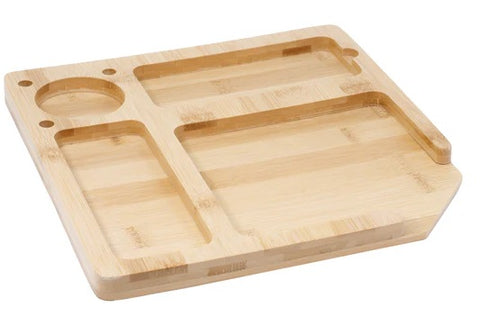 Bamboo Divided Wooden Working Tray