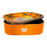 Best Buds Tin Stash Box & Rolling Tray - Sunset Sherbert