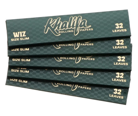 Khalifa ''Wiz Size Slim'' Rolling Papers (5-Pack)