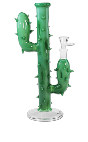 Black Leaf Cactus Bong - Green - Puff Puff Palace