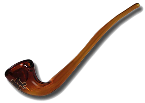 Gandalf Amber Glass Pipe - Puff Puff Palace