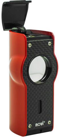 Novi Torch Supreme Lighter - Red/Black
