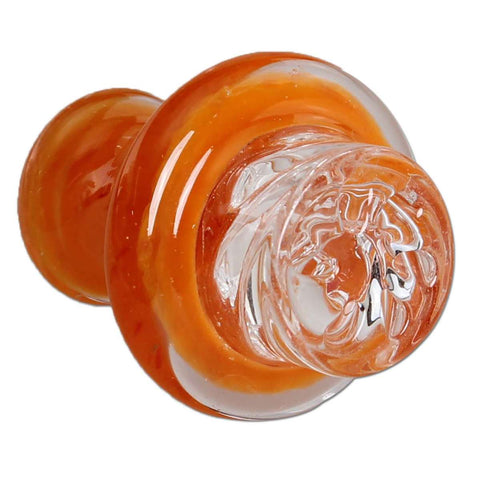 Black Leaf ''Spinner'' Glass Carb Cap - Orange