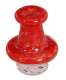 Black Leaf ''Spinner'' Glass Carb Cap - Red