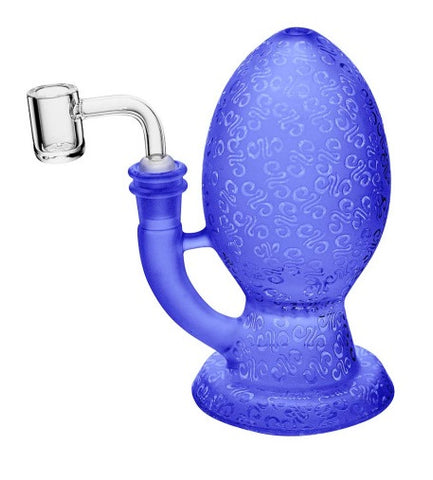 Black Leaf ''Egg'' Mini Dab Rig Blue