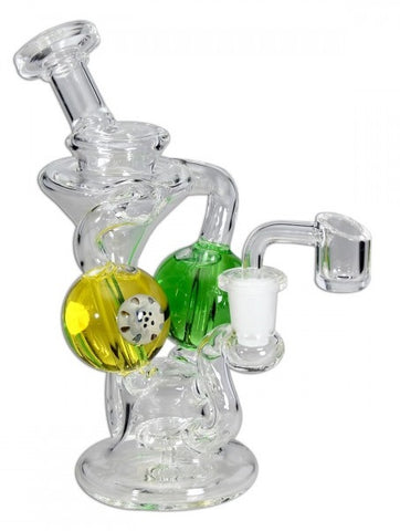 Black Leaf ''Liquid'' Percolator Recycler Dab Rig