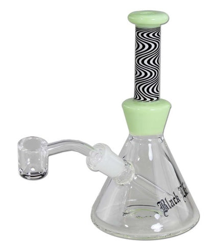 Black Leaf Oil Bong Dab Rig Light Green