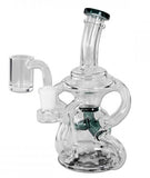 Blaze Dab Rig Recycler Bong Aquamarin