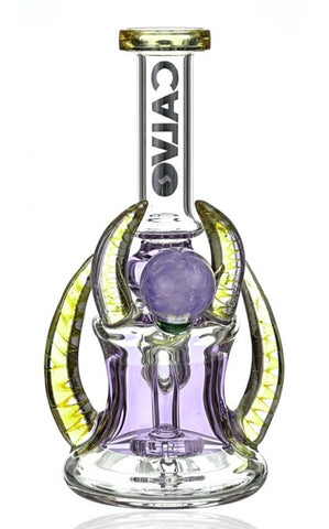 Calvo ''Yellow Horn'' Bong Purple/Yellow