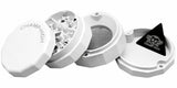 Champ High ''Dodecagon'' Metal 4-Part Herb Grinder 50mm - White