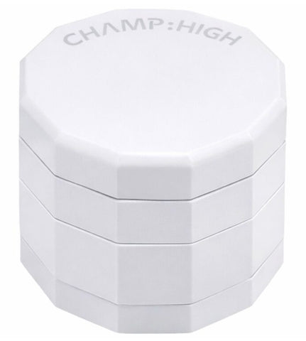 Champ High ''Dodecagon'' Metal 4-Part Herb Grinder 50mm - White
