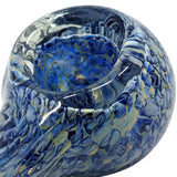 Death Row Records ''Frit'' Small Glass Spoon Pipe - Blue