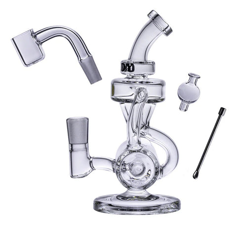 Goody Glass ''Drummer Boy'' Mini Dab Rig - Clear