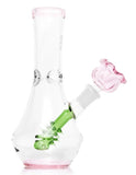 Hemper ''Flower Vase'' Glass Bong Green/Pink