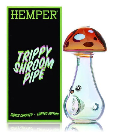 Hemper ''Trippy Shroom'' Glass Spoon Pipe