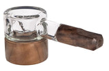 MJ Arsenal ''Grandby'' Glass/Wood Smoking Pipe