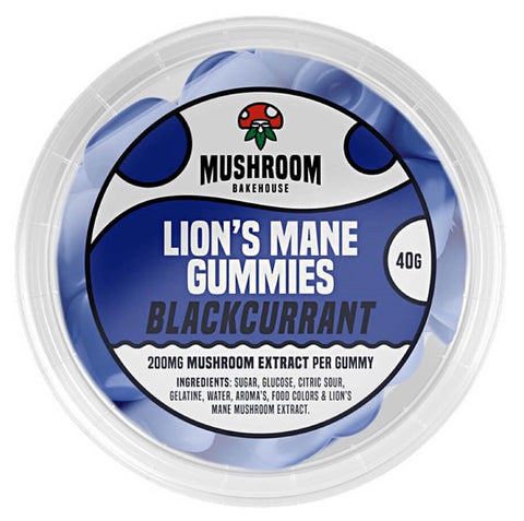 Mushroom Bakehouse Lion's Mane Gummies 200mg - Berry