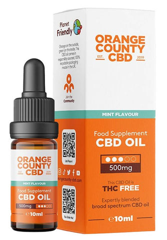 Orange County Broad Spectrum CBD Oil 500 mg - Mint