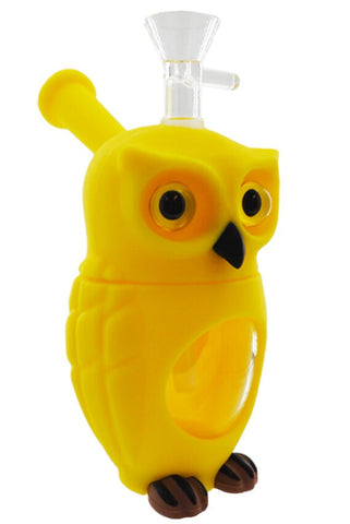 Urban Crew ''Yellow Owl'' Silicone Bong