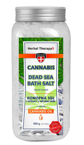 Palacio Natural Cannabis Dead Sea Bath Salt (900g)