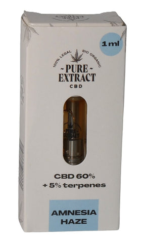 Pure Extract Pre-Filled 510 CBD Oil Cartridge - Amnesia Haze
