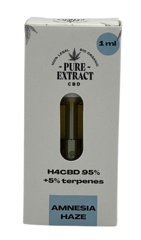Pure Extract H4CBD Oil-Cartridge (510) - Amnesia Haze - Puff Puff Palace