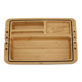 RAW ''Spirit Box'' Wooden Rolling Tray with Compartments