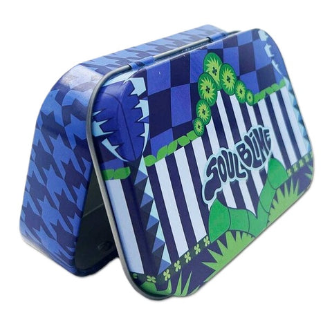 Soul Blime Metal Tin Storage/Stash Box - Blue