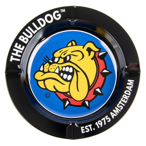 The Bulldog Black Metal Ashtray