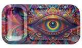 V-Syndicate ''Duotray'' Metal Rolling Tray With Stash Box - Eye