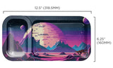 V-Syndicate ''Duotray'' Metal Rolling Tray With Stash Box - Game Over