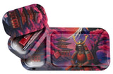 V-Syndicate ''Duotray'' Metal Rolling Tray With Stash Box - Shogun