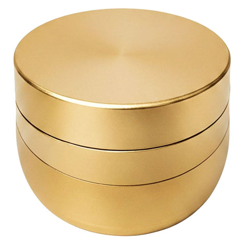 V-Syndicate ''Gridlock'' Large Toothless Herb Grinder 72mm - Gold