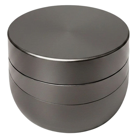 V-Syndicate ''Gridlock'' Large Toothless Herb Grinder 72mm - Gunmetal