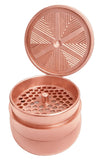 V-Syndicate ''Gridlock'' Large Toothless Herb Grinder 72mm - Rose Gold
