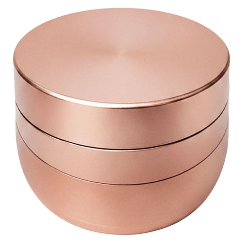 V-Syndicate ''Gridlock'' Large Toothless Herb Grinder 72mm - Rose Gold
