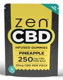 Zen CBD Gummies 250mg - Pineapple
