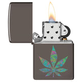 Zippo ''Coloured Leaf'' Premium Metal Lighter