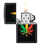 Zippo ''Rasta Leaf'' Premium Metal Lighter