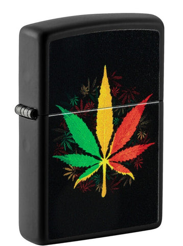 Zippo ''Rasta Leaf'' Premium Metal Lighter