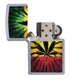 Zippo ''Rasta Leaf'' Premium Metal Lighter