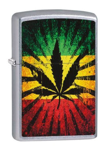 Zippo ''Rasta Leaf'' Premium Metal Lighter
