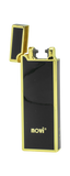 Novi Motion Rechargeable Plasma Lighter - Black & Gold - Puff Puff Palace